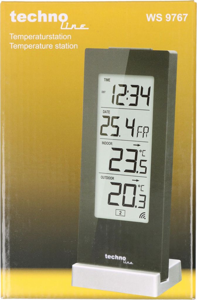 Technoline WS 9767, Czarny, Termometr wewnętrzny, Termometr Zdjęcie produktu 