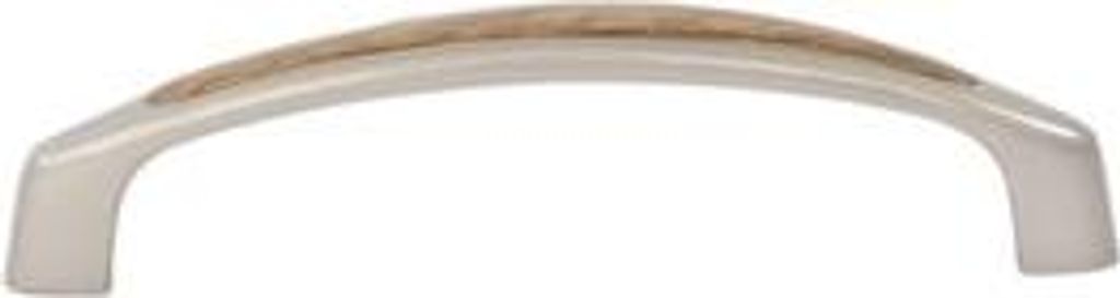 Möbelgriff Serie 2057/96, Matt Nik, 10,6 cm Gesamtlänge, 9,6 cm Bohrabstand