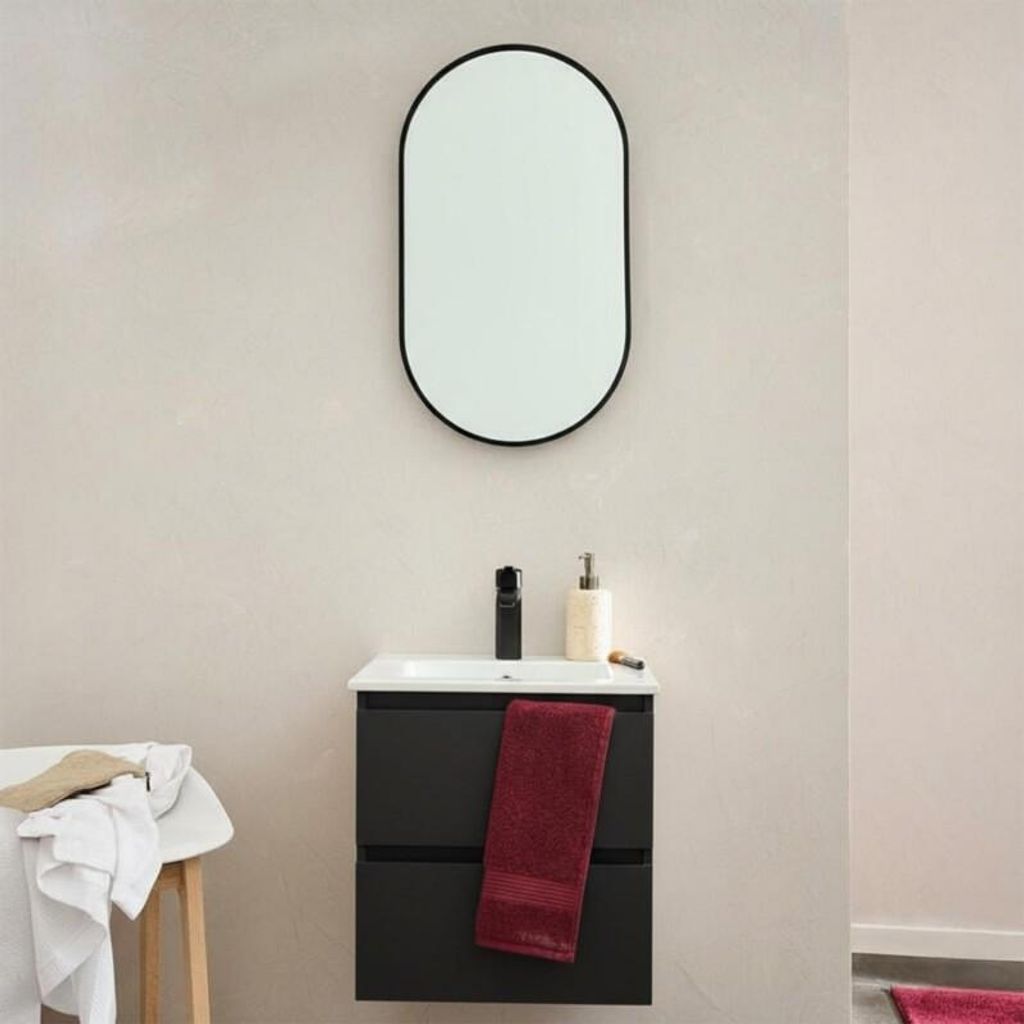 Hängewaschtisch 45cm mit Keramikwaschbecken SORRENTO Produktbild 