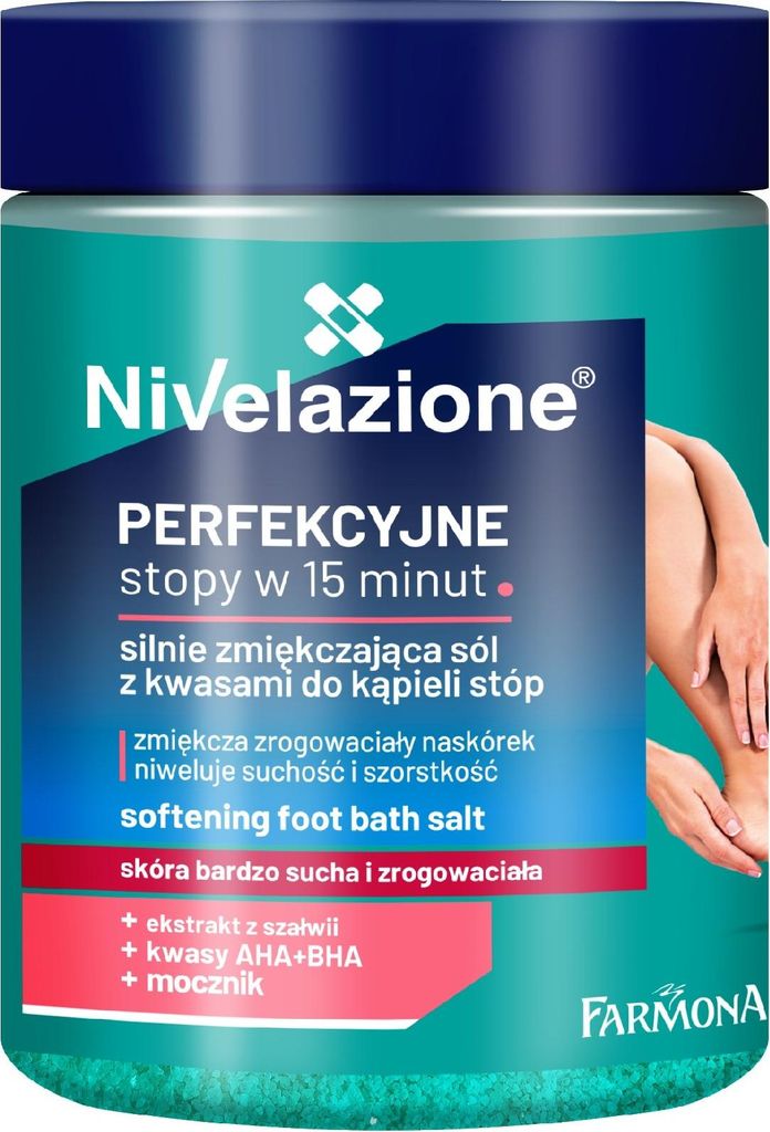 NIVELAZIONE Fußbadesalz mit stark weichmachenden Produktbild 