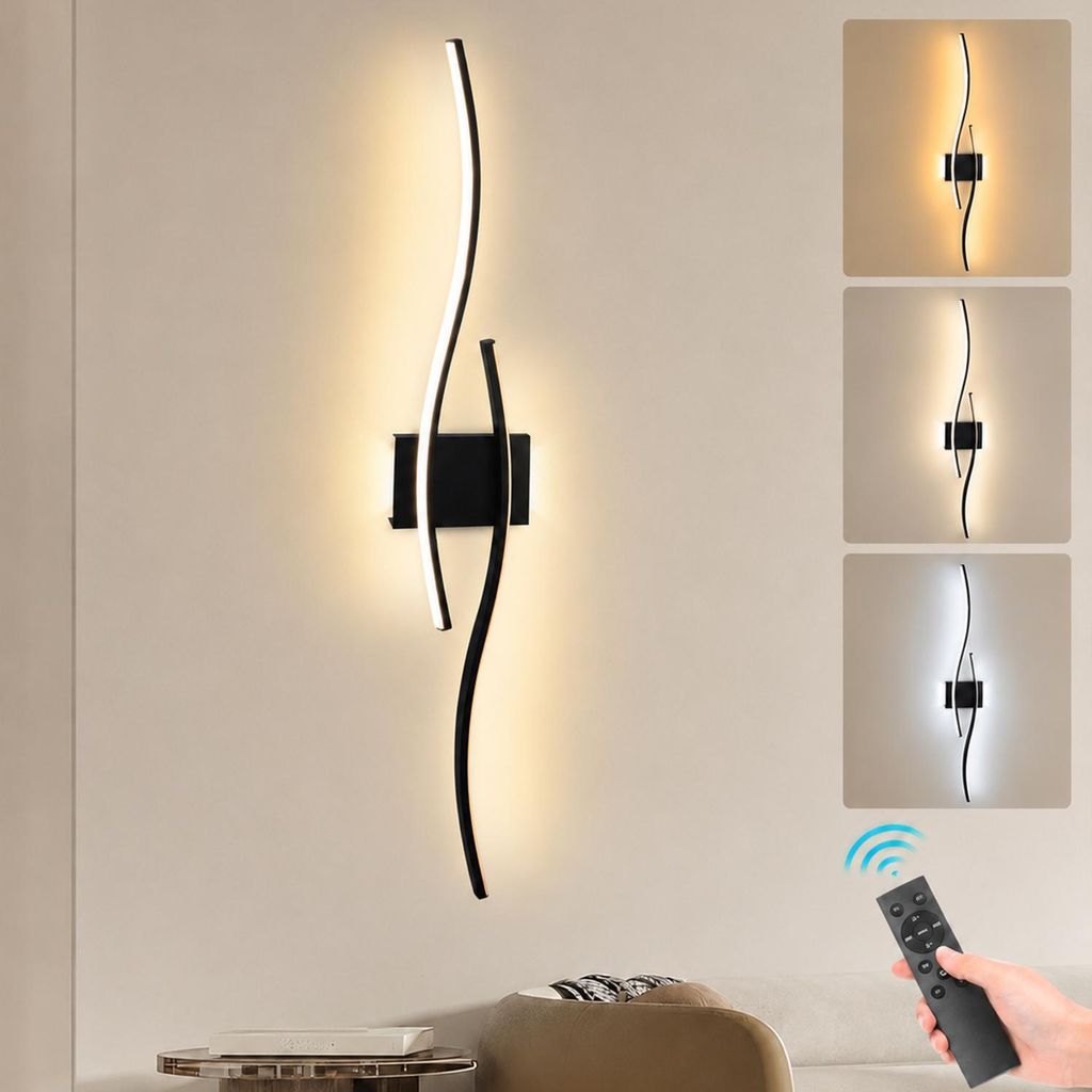 Lampada da parete LED moderna, dimmerabile, con luce bianca Immagine del prodotto 