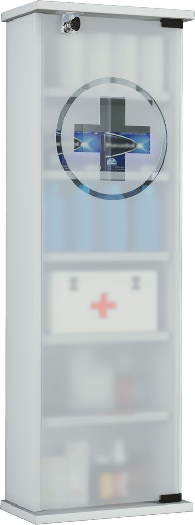 Armadio medico | Dimensioni ca. H. 92 x W. 31 x D. 18 cm | Immagine del prodotto 