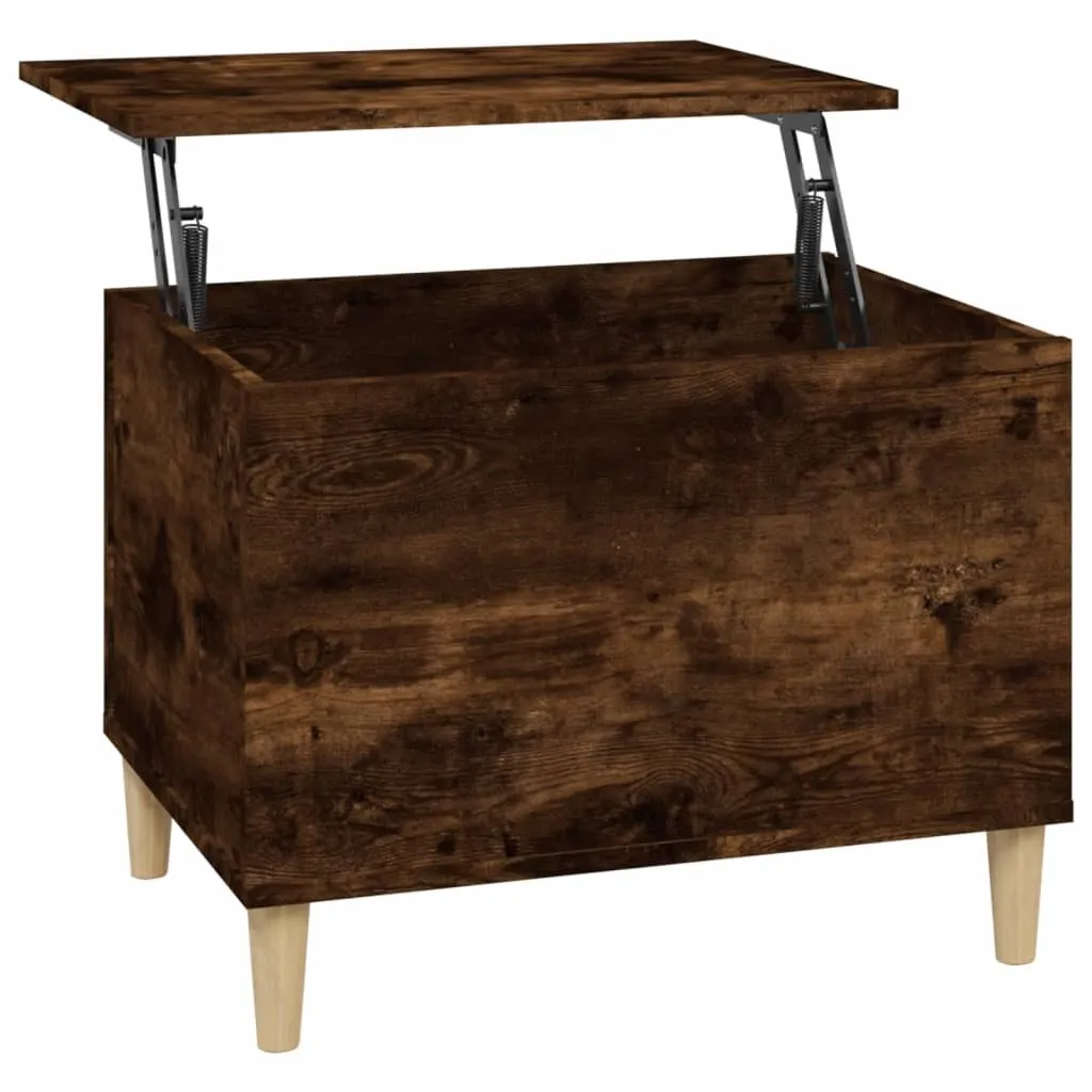 Tavolino Basso Salotto 60x45 SYFAX Rovere Fumo - Robusto e Pratico