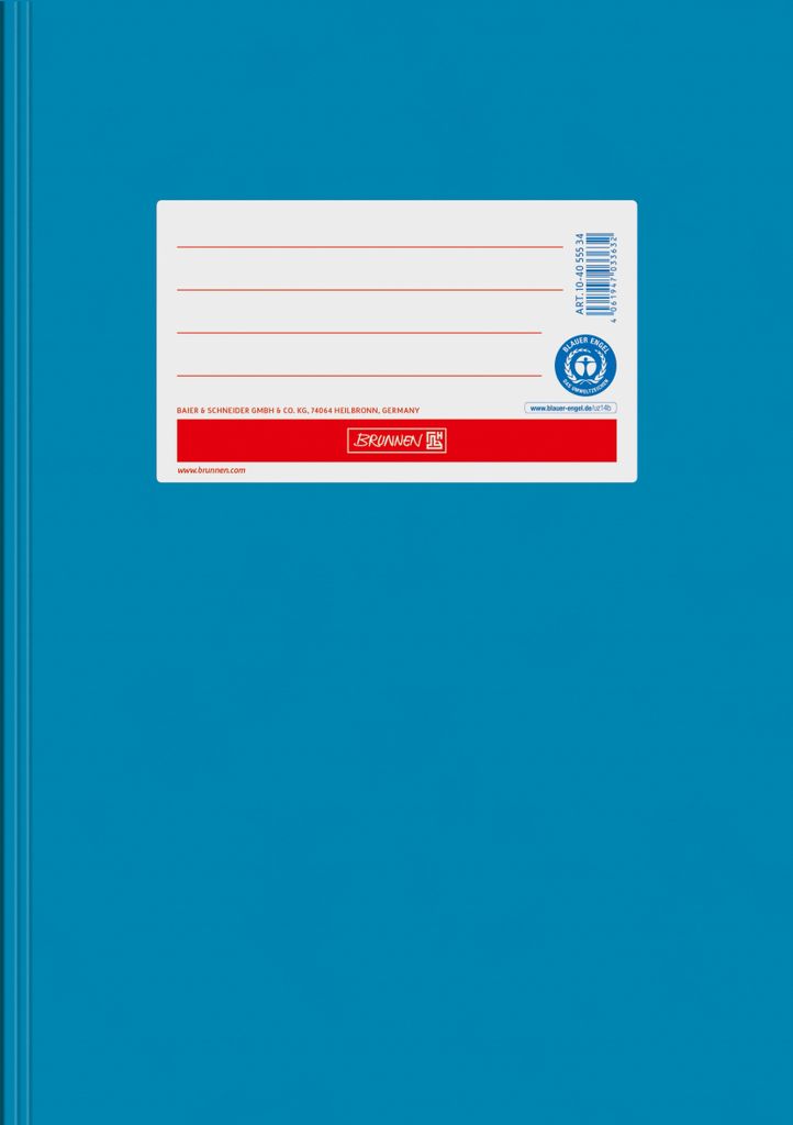 BRUNNEN Hefthülle A5 Papier mittelblau Produktbild 