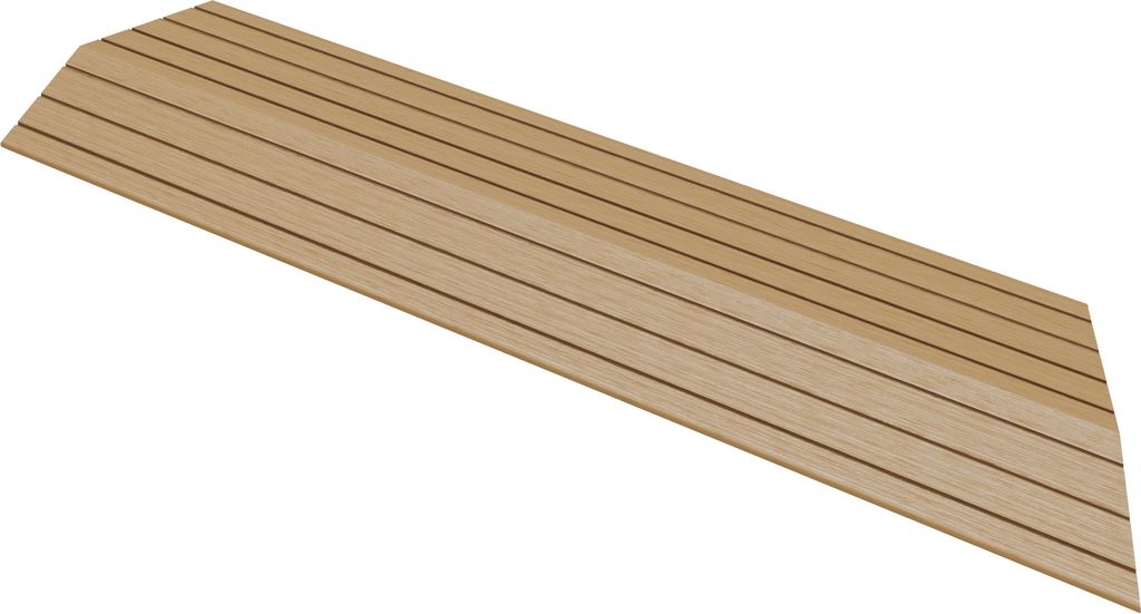 ML-Design WPC Abschlussleiste Teak für Terrassenfliesen Produktbild 