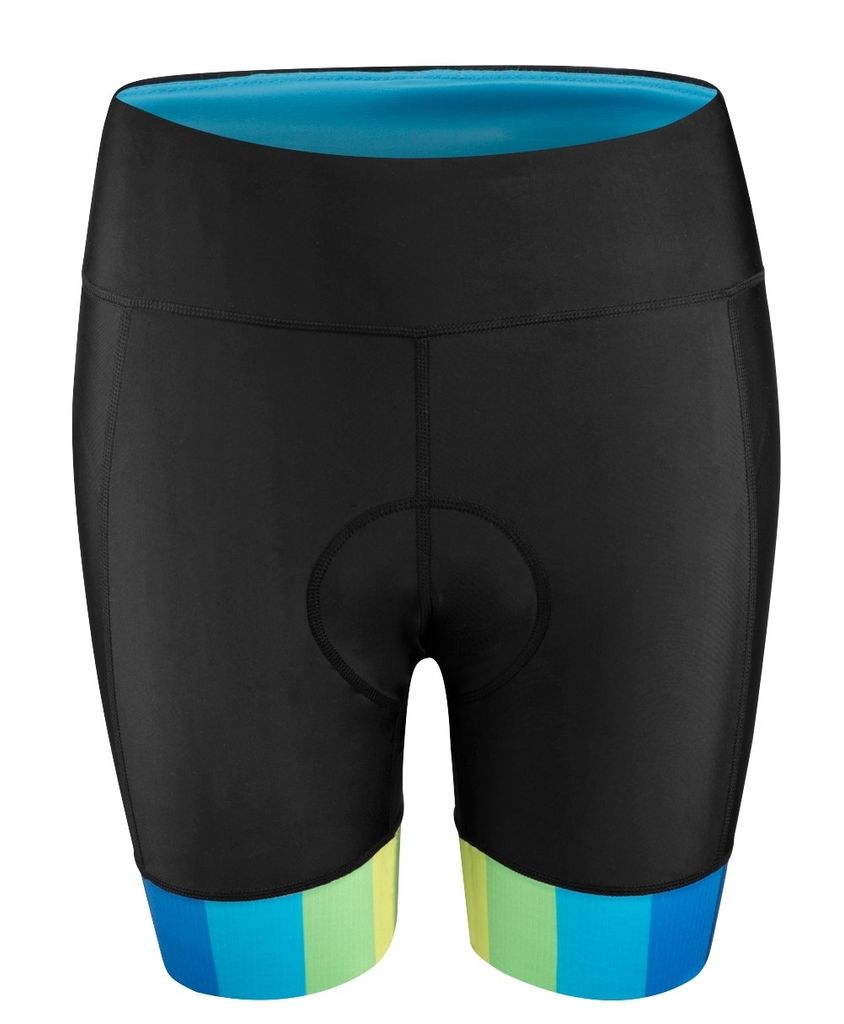Force Victory Shorts Damen elastisch Taille mit Einsatz schwarz-blau größe L 9002353-L