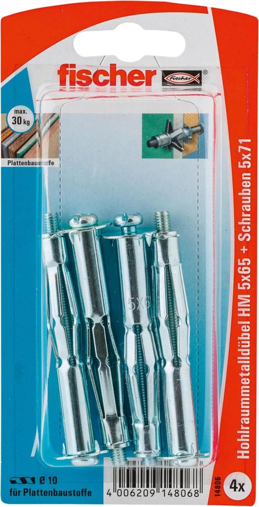 Tassello metallico per cavità Fischer, HM 5 x 65 SK, Immagine del prodotto 
