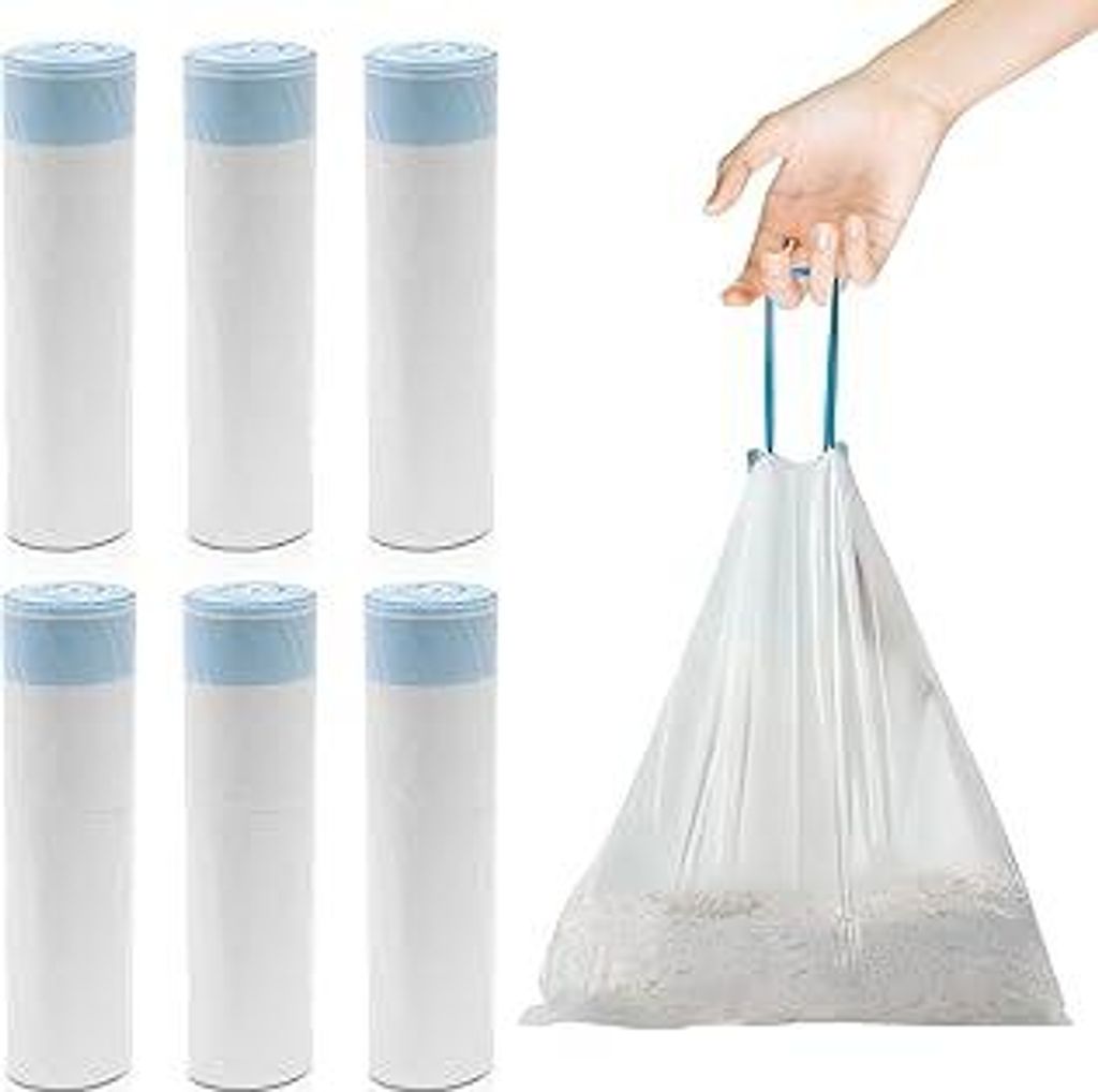 90 Stück Mülltüten mit Tragegriff: Selbstreinigende Katzentoilette Müllbeutel, 45 x 50 cm Katzentoilettenbeutel, Strapazierfähige Mülltüten ...