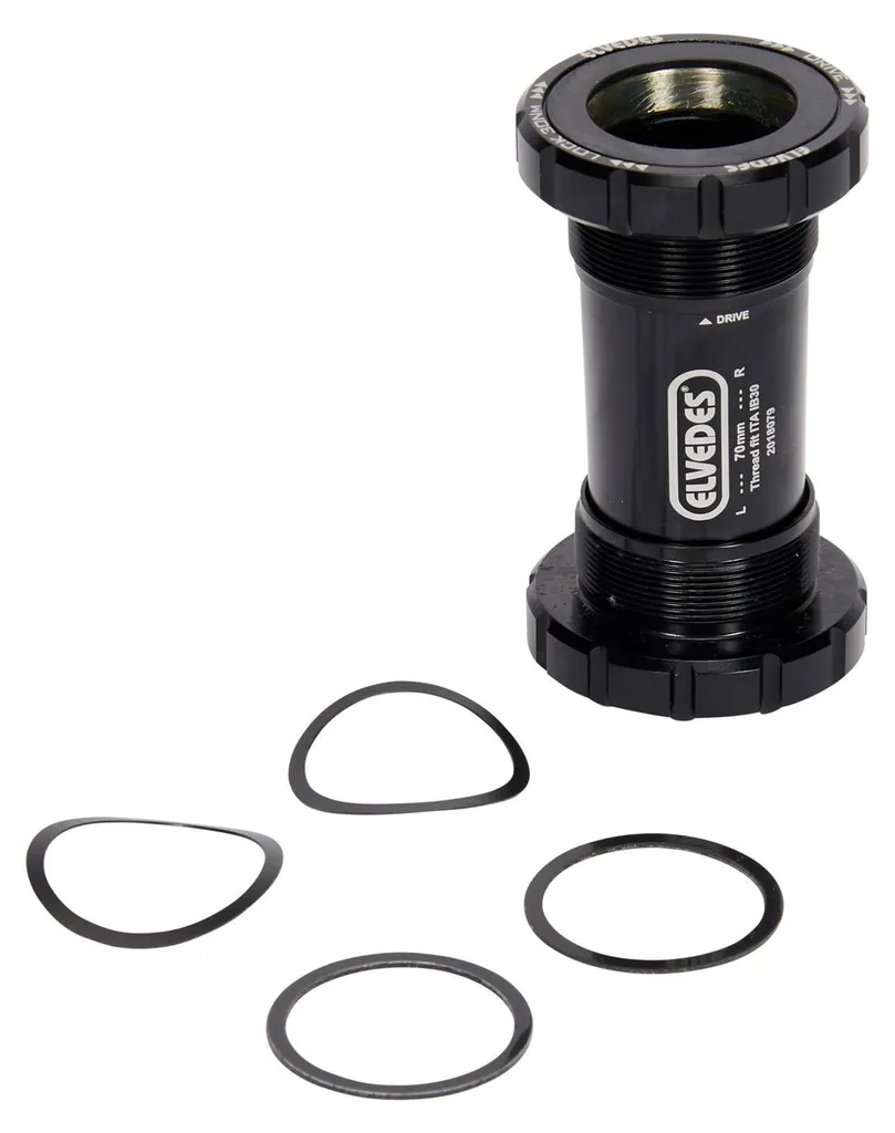Boîtier pédalier Elvedes ITA IB30, Noir, Aluminium 30mm, Robuste