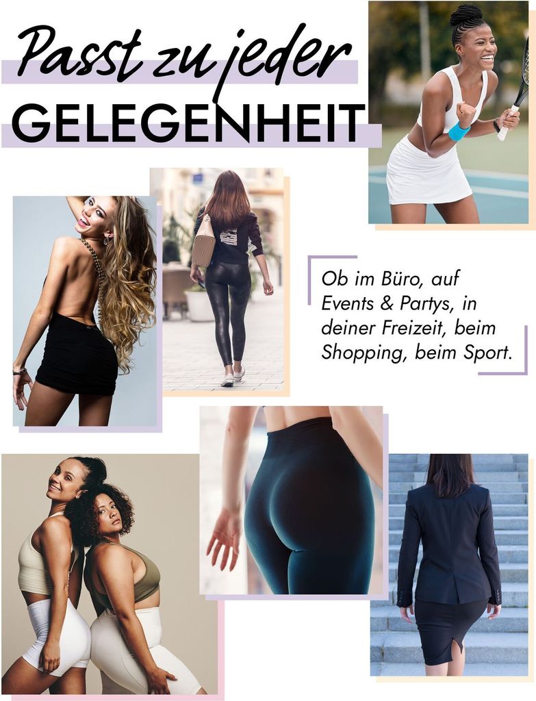 Skin Wrap Shapewear Damen - Po Push up Miederhose (S-XL) Produktbild 6