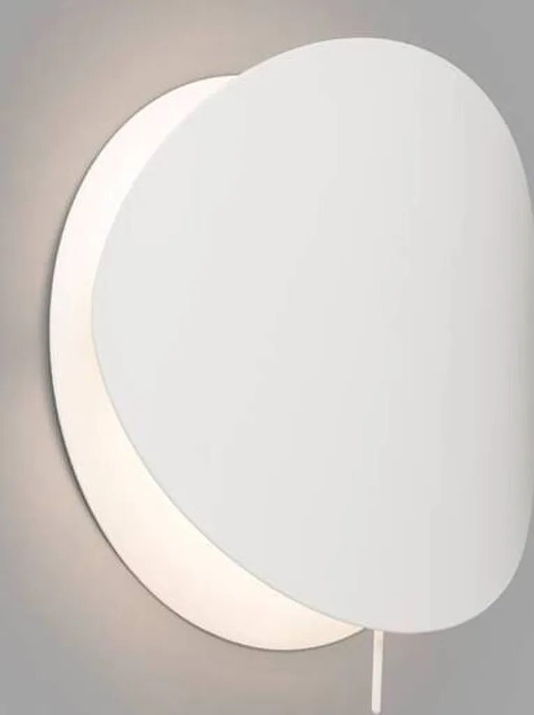 Applique murale Ovo H19 blanche pour salon et chambre éclairage doux