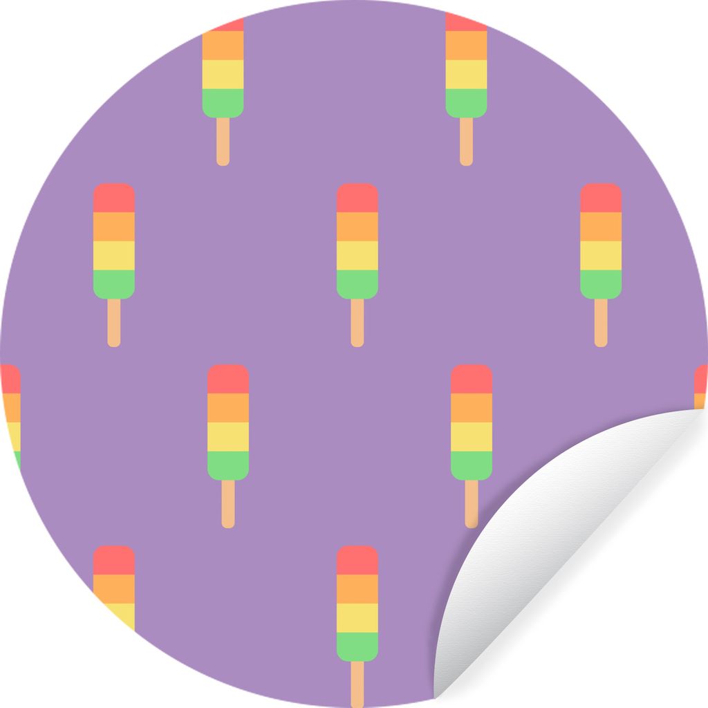 MuchoWow - Tapetenkreis - Wandbild rund - Schlafzimmerdekoration - Wanddeko - runde Tapete - Kunst für zu Hause