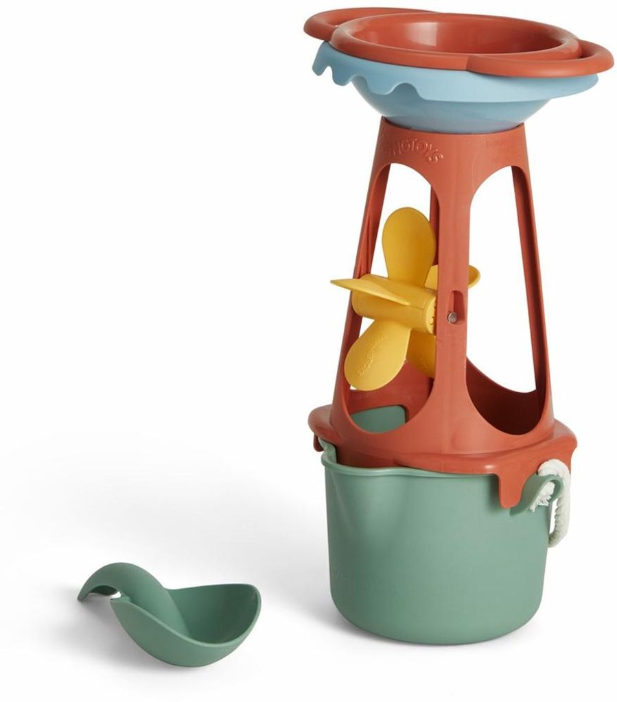 Viking Toys Sand- und Wasserspielset mit Mühle aus recyceltem Kunststoff
