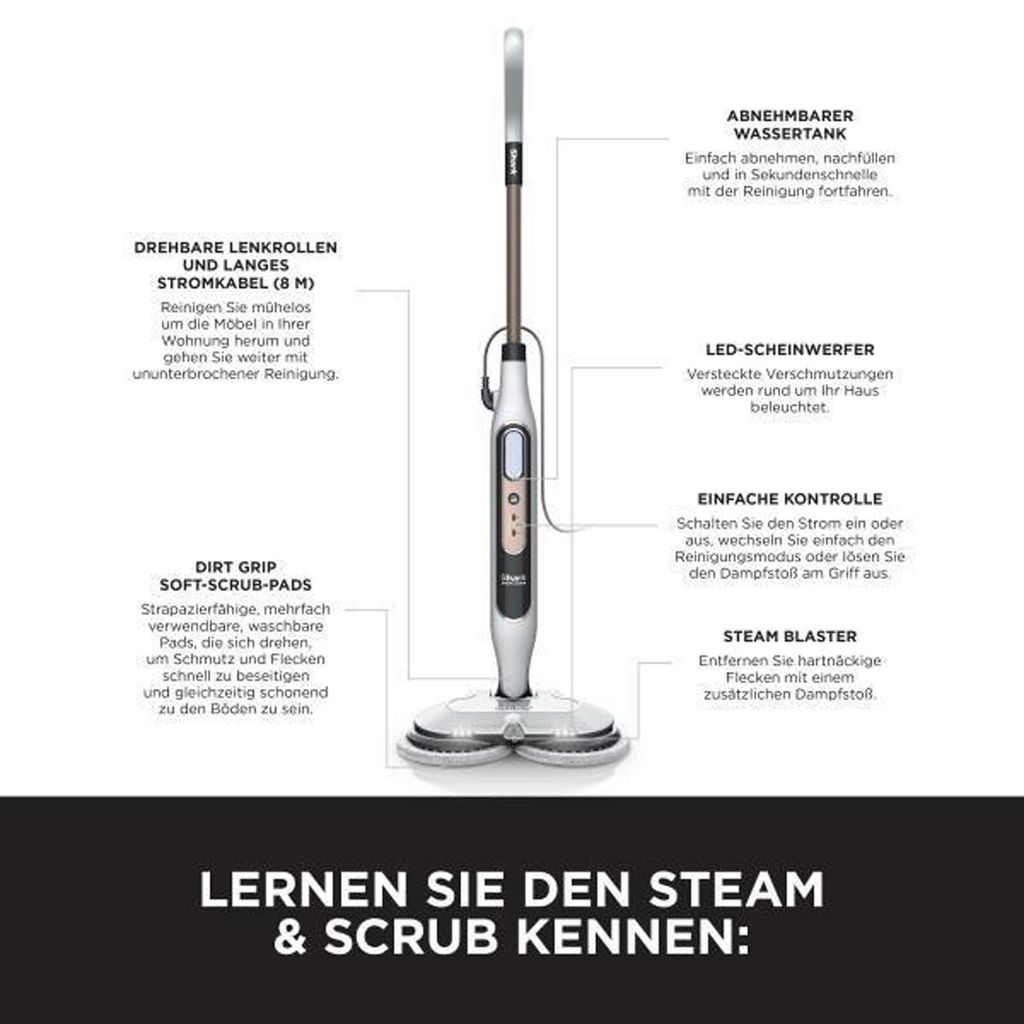 Sharkclean S8201EU Tyčový vysavač/Elektrický smeták AC Wet Obrázek produktu 8