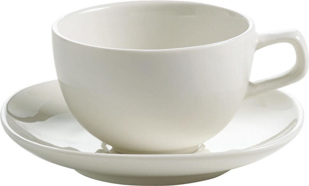 Maxwell & Williams Bisou Espressotasse mit Untertasse, Mokkatasse, Kaffeetasse, Porzellan, Weiß, P73310