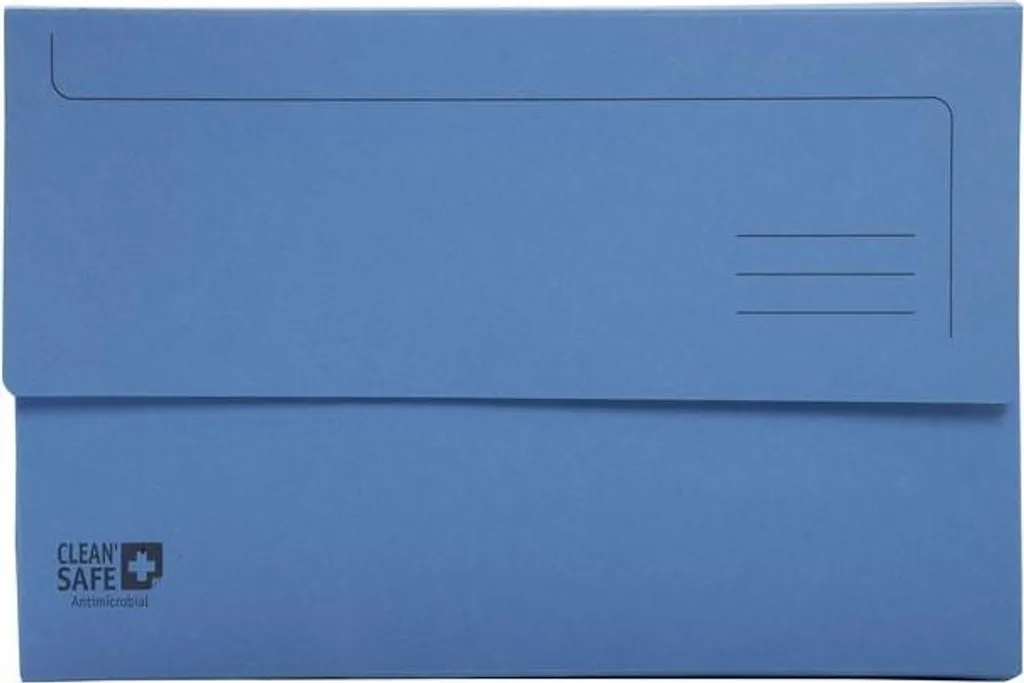 Exacompta Clean'Safe Lot de 5 Classeurs à Pochettes A4 Bleu 400g