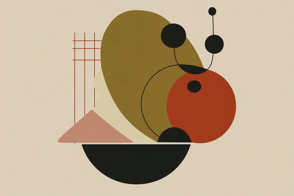 Plakat 45x30cm Geometrischer Balance