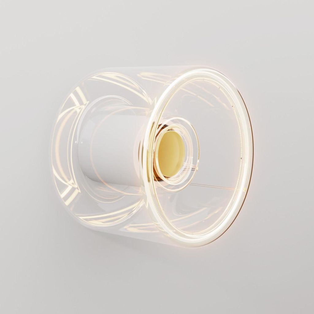 Applique con lampadina Ghost mini trasparente Immagine del prodotto 