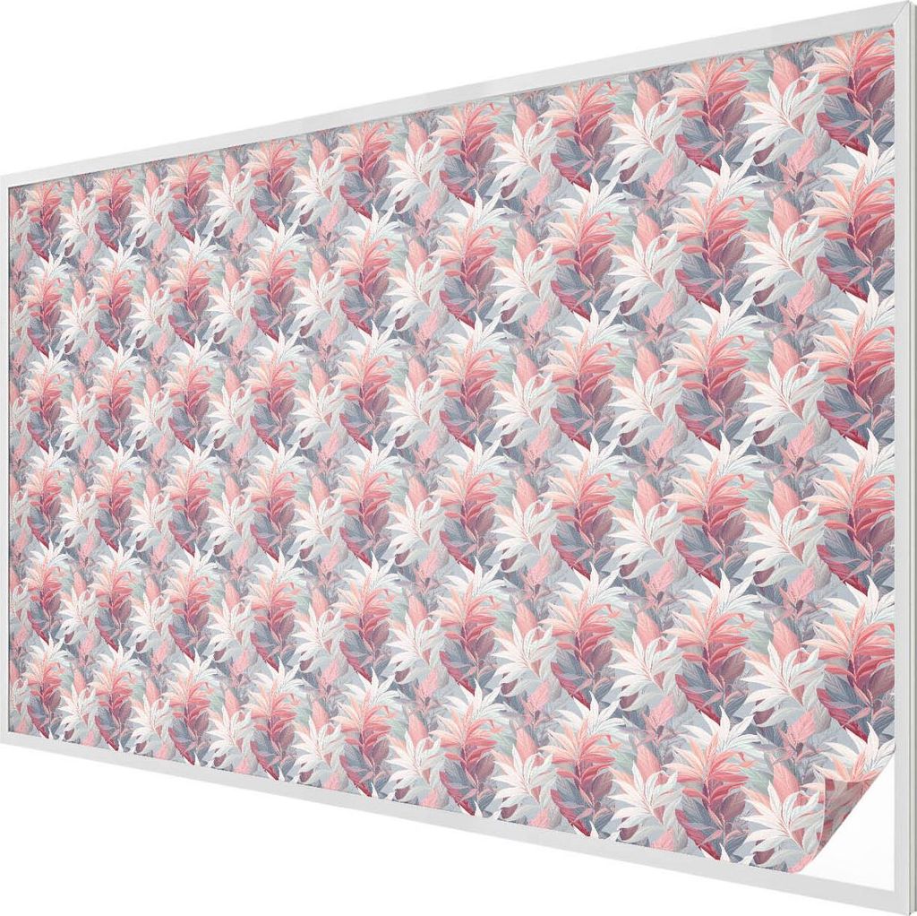 Buntglas Fensterfolie – 146x200 cm – Stained-Glass Design – blickdichte dekorative Sichtschutzfolie – selbstklebend, UV-Schutz – Blütenb...