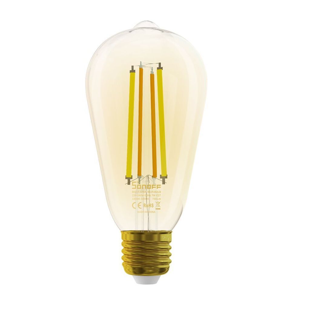 Smart LED Glühbirne Sonoff B02-F-ST64, Weiß, E27