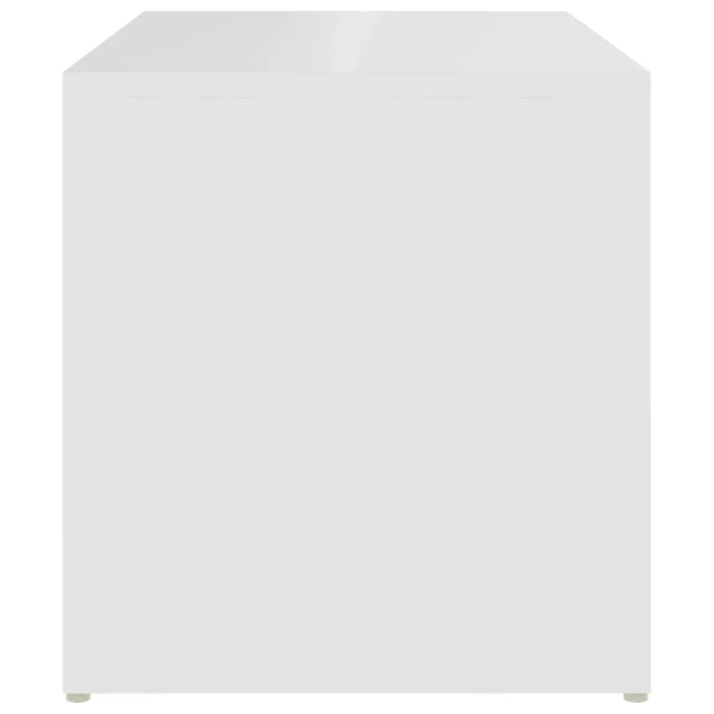 Table d'Appoint Blanche Design Compact 59x36 cm Matériau Bois Robuste - 5