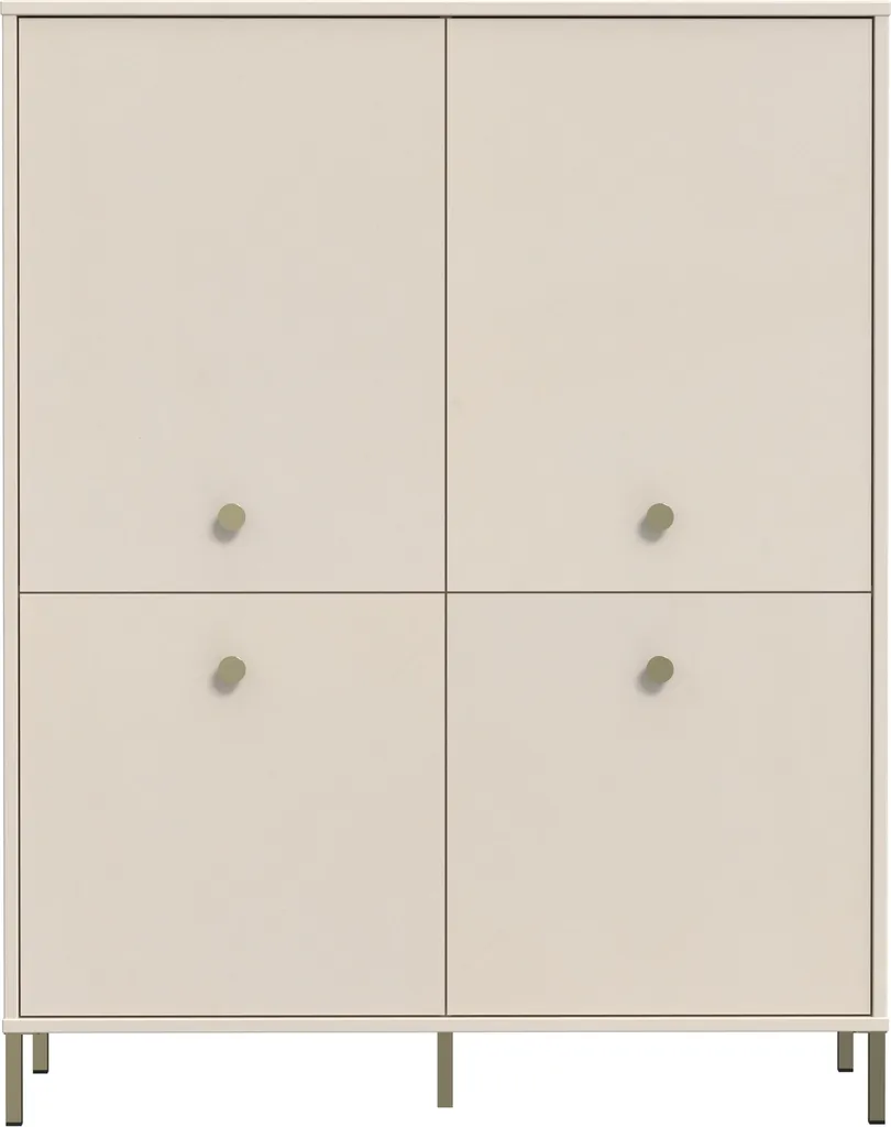 Meuble Haut SALVATRICE 4 Portes : Gagnez de la Place avec 8 Casiers