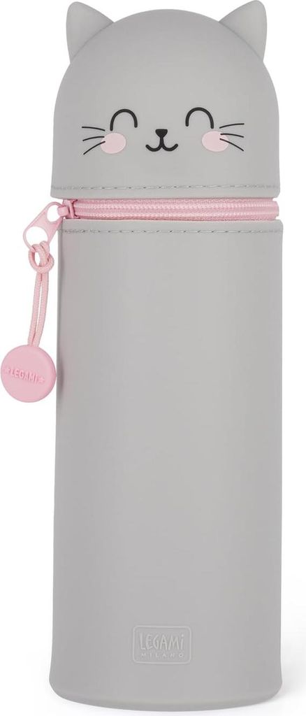 Legami-2-in-1-Federmäppchen aus Silikon - Kawaii Kitty Produktbild 