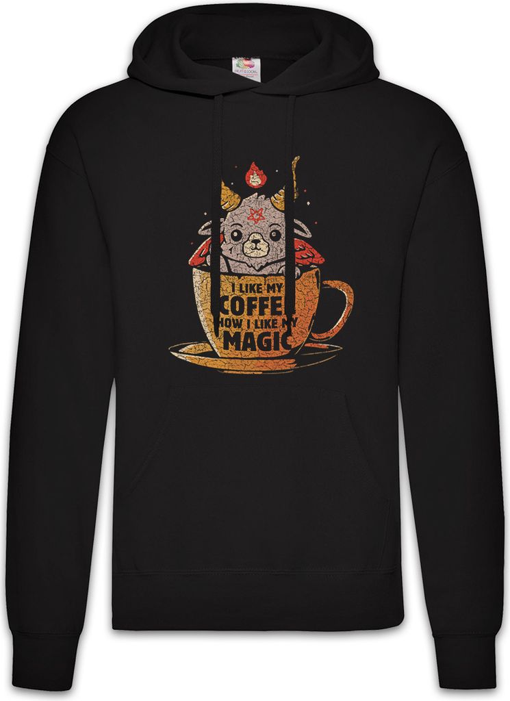 Urban Backwoods Magic Coffee, Herren Hoodie, Farbe: Schwarz, Größe: S