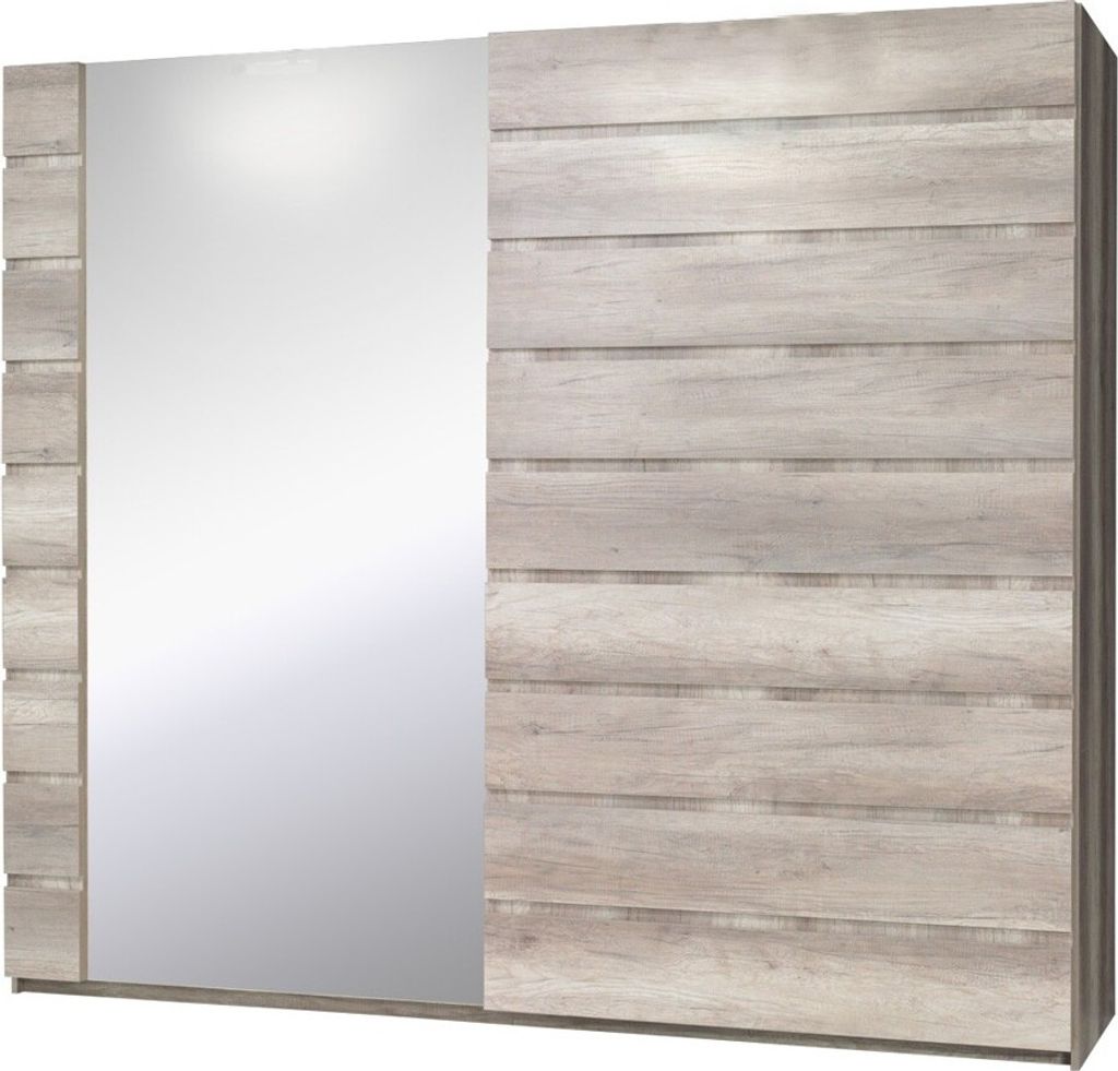 Meublorama MK-MIRO-11-REV2-*6C/233KG, 8 Regale, 2 Tür(en), Weiß, MDF-Platten, 670 mm, 2000 mm