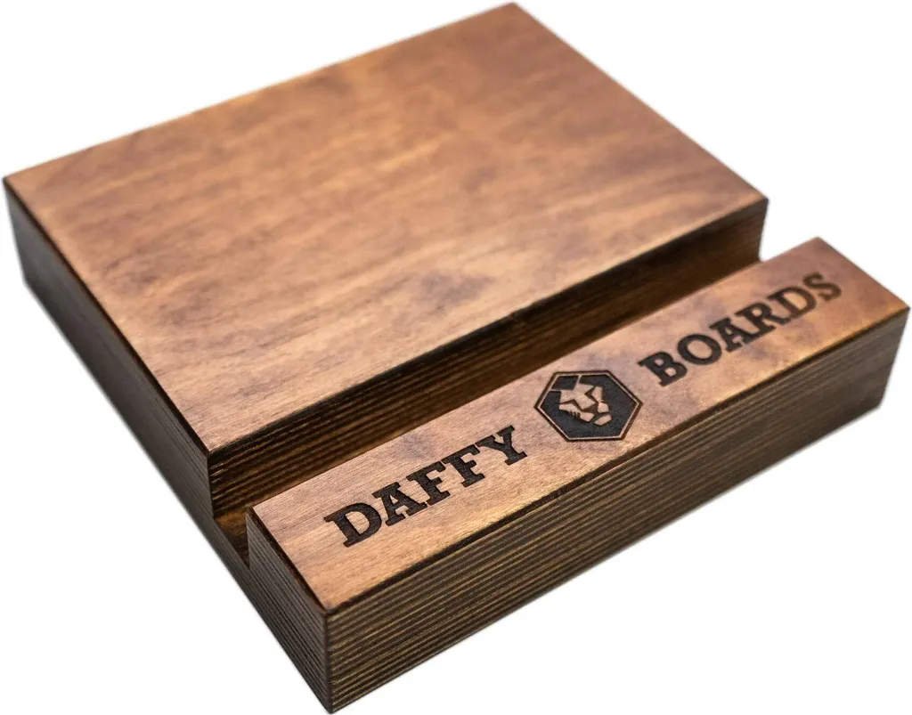 Socle en Noyer Massif Block Walnut pour Planche d'Équilibre et Surf