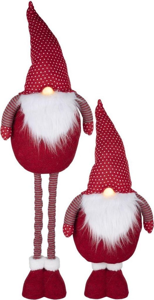 Père Noël sur pattes télescopiques 100 cm - Figurine Image du produit 
