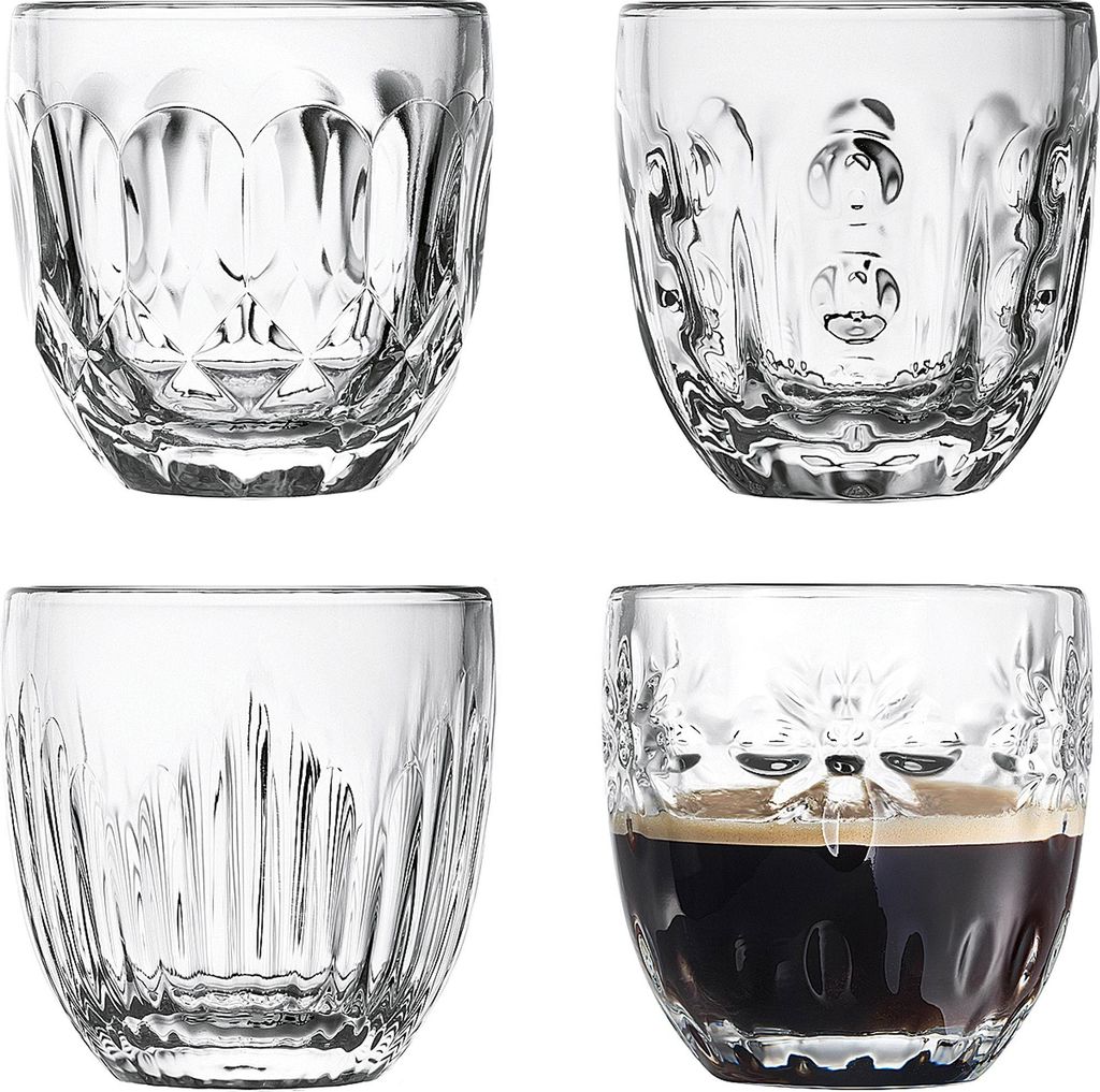 LA ROCHERE Espressotasse Troquet 100ml sotiert 4 Stück