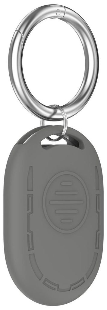 INF Silikonhülle für Xiaomi Tag UWB BLE Tracker schlank für Schlüssel Dunkelgrau