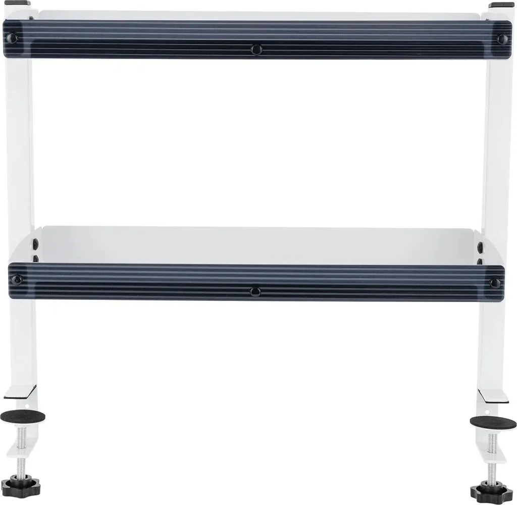 Support de rangement de bureau à fixer sans percer - Double niveau - 7