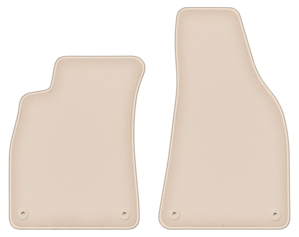 DURBAN Beige Velours-Fußmatten vorne für Audi A4 B6 Cabrio (2002-2006)