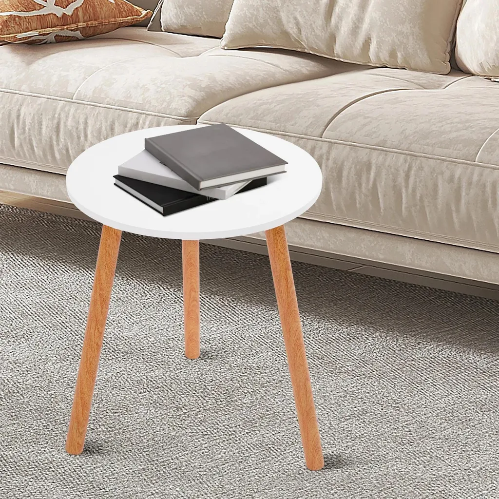 Table d'appoint ronde bleue - Mini table basse de salon moderne T50