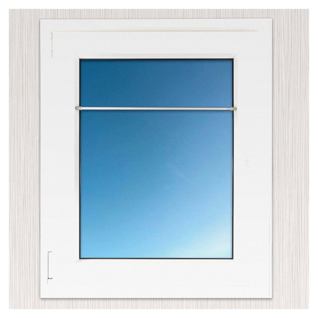 Ausziehbare Gardinenstange zum Klemmen für Gardinen und Scheibengardinen - einfache Montage am Fensterrahmen, ohne Bohren - max. Tragkraft 2 kg (S...