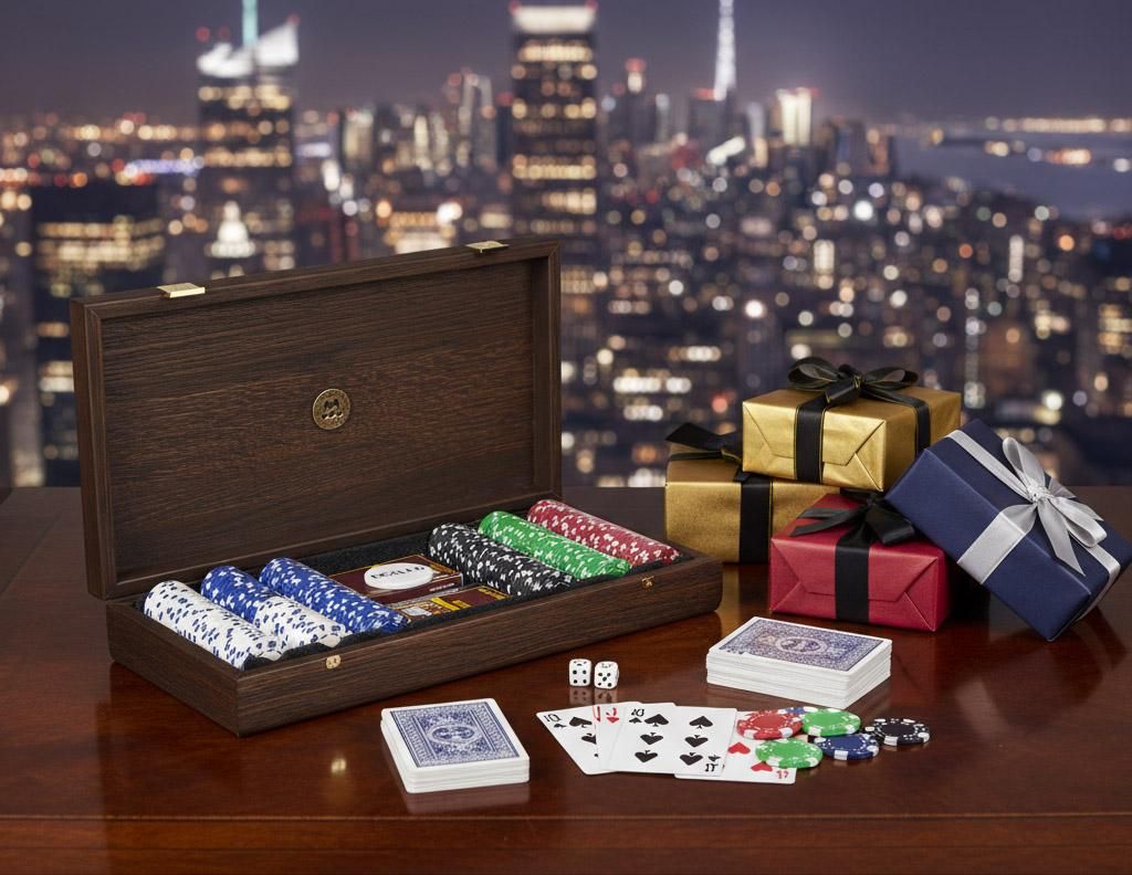 Vermächtnis des Hohen Einsatzes – Luxus-Pokerset in kalifornischem Nussbaum-Finish