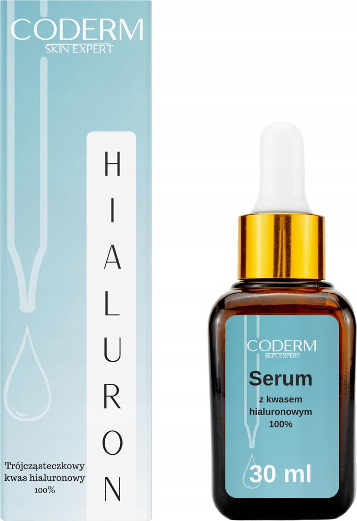 Coderm Hyaluronsäure Serum 30ml Trimolekular Für Creme oder Maske