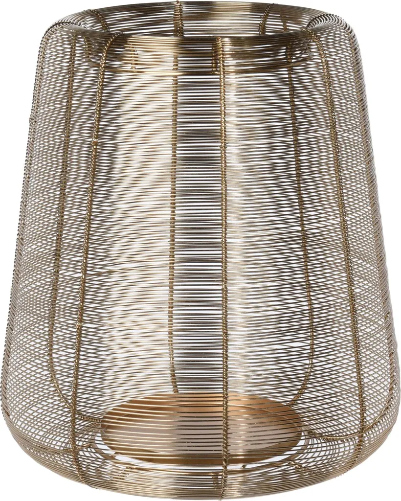Lanterna Luxury Oro 35 cm | Complemento Arredo Gold di Alta Classe - 1
