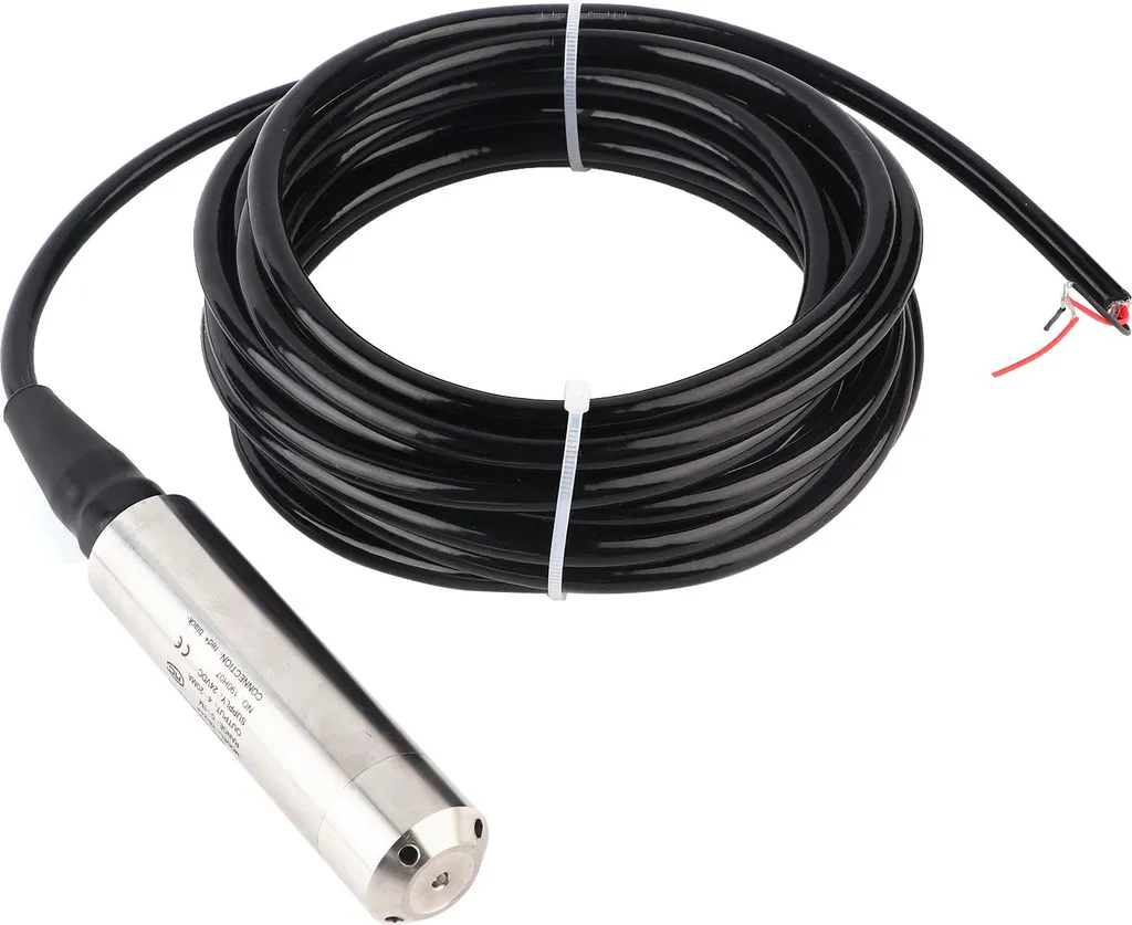 YB2JF Füllstandstransmitter 5m Kabel Wasserstandssensor Detektor 1232VDC 420mA(0-9 m )
