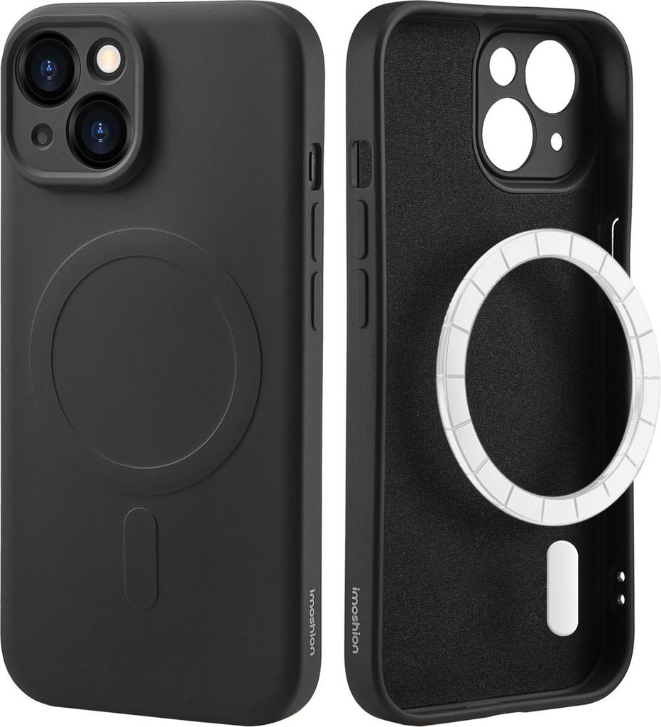 imoshion Color Back Cover mit MagSafe iPhone 15 - Schwarz Produktbild 
