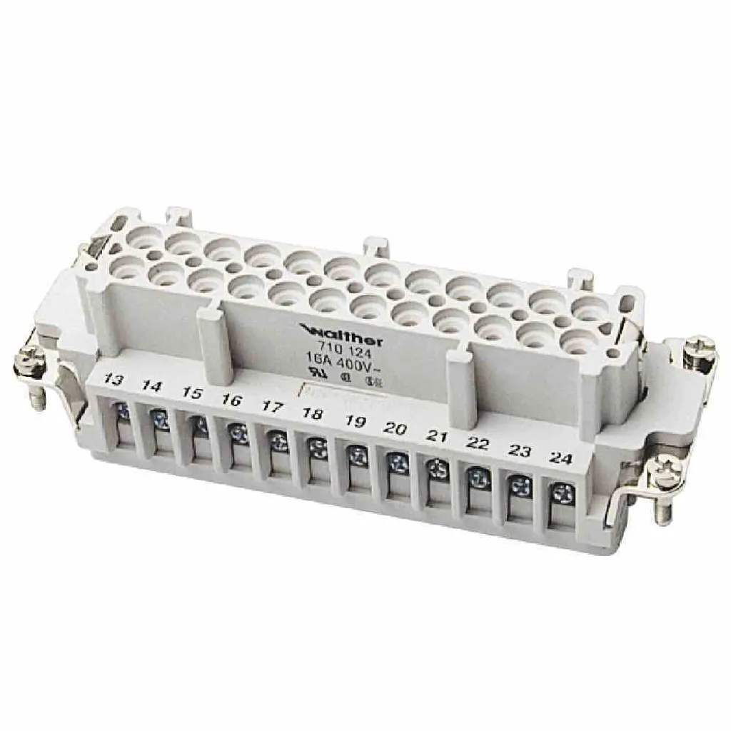 Fiabilisez vos connexions 24p avec l'insert femelle B24 robuste 710124