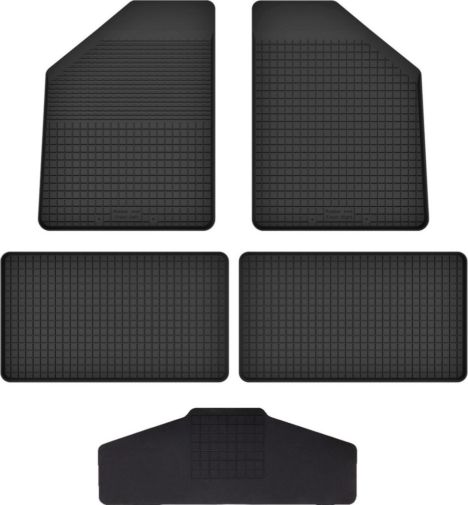 Gummi Fußmatten Set Für: Chrysler Voyager Iv (2000-2008) Gummimatten Schwarz