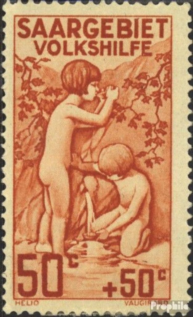 Briefmarken Saarland 1926 Mi 106 mit Falz Volkshilfe: Pflegedienste (I)