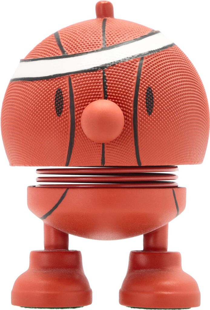 A close-up studio shot of a Hoptimist Basketball Bumble S toy.