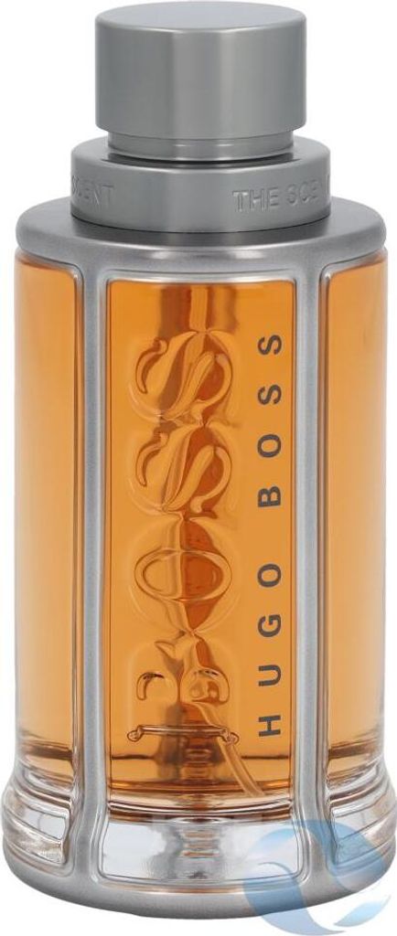 A bottle of Hugo Boss The Scent cologne.