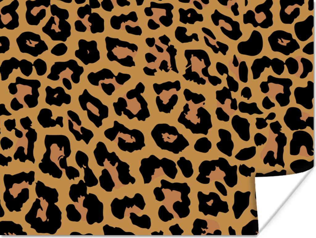 MuchoWow Poster Panther Druck - Tiere - Braun 80x60 cm - Kunst für zu Hause