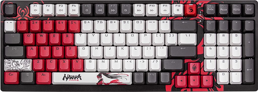 A4TECH BLOODY S98 USB Naraka Mechanische Tastatur (BLMS Red Produktbild 