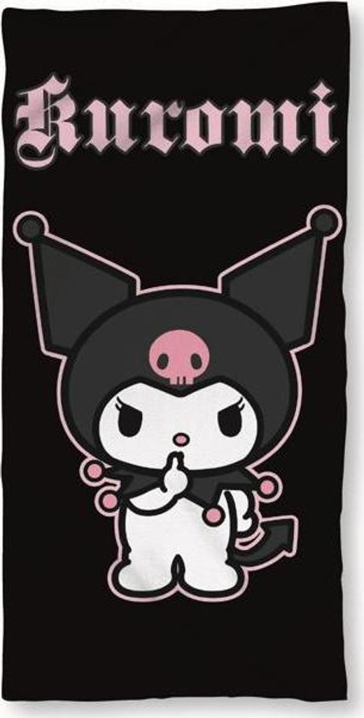 Telo da bagno Kuromi 70x140 cm Immagine del prodotto 